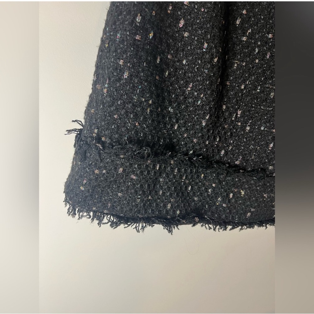 Walter Baker Bethani Tweed Mini Dress – Black Bouclé Shift – Size 2 NWT - Picture 9 of 12